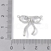Brass Micro Pave Clear Cubic Zirconia Pendants KK-U008-01A-P-3