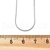 Tarnish Resistant Women's 304 Stainless Steel Snake Chain Necklaces STAS-O037-59P-4