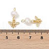 Brass Pearl Pendants KK-U062-11G-3
