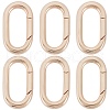 SUNNYCLUE 6Pcs Brass Spring Gate Rings FIND-SC0010-96A-1