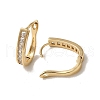 Brass Micro Pave Cubic Zirconia Hoop Earring EJEW-L271-02KCG-02-2