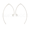 925 Sterling Silver Marquise Ear Wire EJEW-NH0003-01S-1