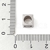 Tarnish Resistant 201 Stainless Steel European Beads STAS-M058-01D-P-3