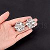 Fingerinspire Alloy Rhinestone Shoe Clip Findings FIND-FG0001-02P-3