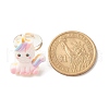 Resin 3D Unicorn Adjustable Rings RJEW-JR00428-04-6