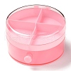 Round Plastic Jewelry Boxes OBOX-F006-08-1