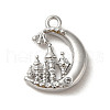 Brass Micro Pave Cubic Zirconia Charms KK-C043-04P-1