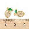 Brass Micro Pave Cubic Zirconia Pendants KK-K369-02G-07-3