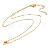 Ion Plating(IP) 304 Stainless Steel Pendant Necklaces NJEW-R050-01G-03-4