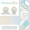 SUNNYCLUE 10 Strands Transparent Gradient Color Glass Beads Strands GLAA-SC0002-04A-2