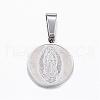 Non-Tarnish 304 Stainless Steel Pendants STAS-H355-15P-1