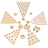 CREATCABIN 500Pcs 5 Style Brass Bead Cap KK-CN0001-19-1