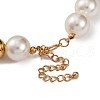 Alloy & Plastic Pearl Necklaces for Women NJEW-U013-06G-02-4