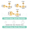 Unicraftale DIY Blank Dome Stud Earring Making Kit DIY-UN0005-16-3