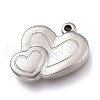 Non-Tarnish 304 Stainless Steel Pendants STAS-Z017-14P-2