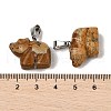 Natural Picture Jasper Pendants G-B127-02P-04-4