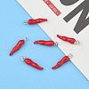 Brass Enamel Pendants X-PALLOY-H003-1-6