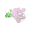 9Pcs Arcylic and Glass Beads Pendants PALLOY-JF03021-4