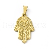 PVD Vacuum Plating 304 Stainless Steel Pendants STAS-A062-18G-1