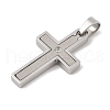 304 Stainless Steel Pendants STAS-G346-07P-2