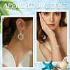SUNNYCLUE 4 Strands AB Color Plated Natural Freshwater Shell Beads Strands BSHE-SC0001-19-5
