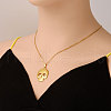 Cinco de Mayo Stainless Steel Sugar Skull Pendant Necklaces for Women EM0823-2-1