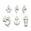 201 Stainless Steel Charms STAS-R118-08-1