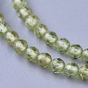 Natural Peridot Beaded Necklaces NJEW-K114-A-A17-2