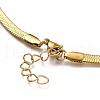 Unisex 304 Stainless Steel Herringbone Chain Necklaces X-NJEW-O119-01A-G-2