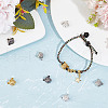 Olycraft 12Pcs 4 Colors Alloy Puppy Beads FIND-OC0003-28-5