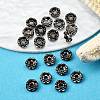 Brass Rhinestone Spacer Beads X-RB-A014-L6mm-01B-4