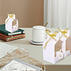 Square Blank Paper Gift Storage Boxes with Ribbon CON-WH0089-115-6