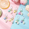 Acrylic Fruits & Shell Pendant Decorations HJEW-JM03300-1