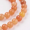 Natural Red Aventurine Beads Strands X-GSR023-3