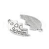 Tibetan Style Alloy Split Pendants X-TIBE-Q050-200AS-LF-3