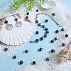 Natural Cultured Freshwater Pearl Potato Connector Charms PALLOY-SC00015-4