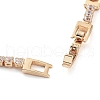 Golden Brass Link Bracelet BJEW-C055-05F-G-3