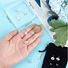 Beebeecraft 4 Pairs Sport Ball Alloy Stud Earrings for Women EJEW-BBC0001-52A-3