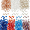HOBBIESAY 2100Pcs 7 Styles Glass Bugle Beads SEED-HY0001-13-1
