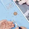   64Pcs 4 Colors Transparent Resin Earring Hooks RESI-PH0001-84-5