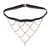Polyester Elastic Leg Chains AJEW-AN00668-3