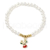 ABS Plastic Imitation Pearl Beads Stretch Bracelets BJEW-JB11112-3