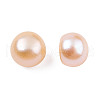 Half Drilled Natural Cultured Freshwater Pearl Beads PEAR-N020-06A-6
