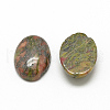 Natural Unakite Cabochons X-G-R415-13x18-36-2
