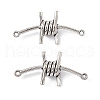 Tibetan Style Alloy Connector Charms PALLOY-E011-02AS-2