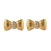 304 Stainless Steel Micro Pave Clear Cubic Zirconia Stud Earrings EJEW-I318-01G-02-4
