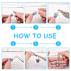 DIY Angel Theme Keychain Kits DIY-FH0001-22-4