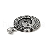 304 Stainless Steel Pendants STAS-C053-18AS-3