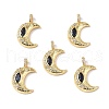 Brass Micro Pave Cubic Zirconia Pendants KK-E068-VF324-4