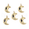 Brass Micro Pave Cubic Zirconia Pendants KK-E068-VF324-4